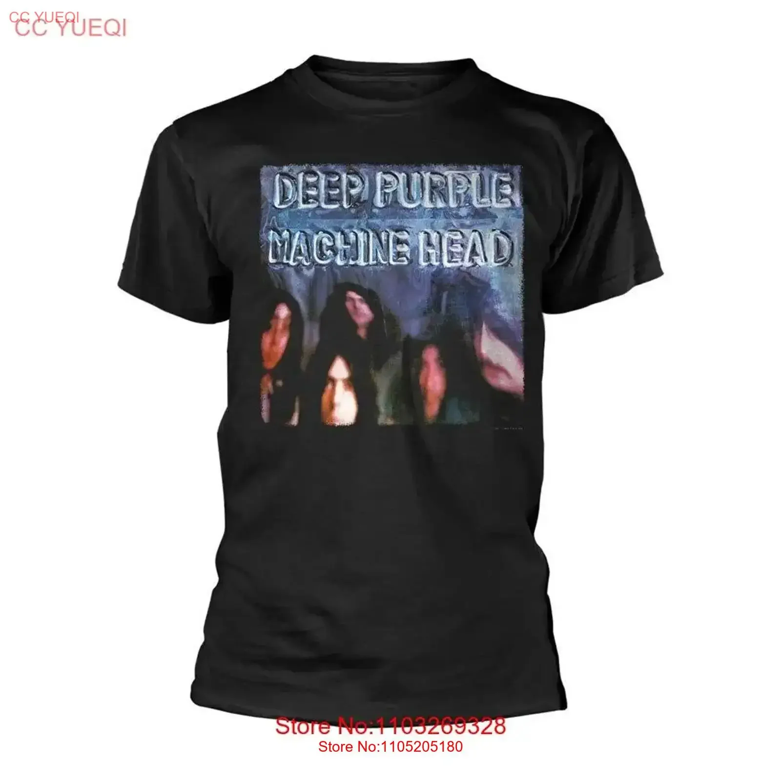 Deep Purple Machine Head Black T Shirt NEW OFFICIAL vintage Washed homme Top For Everyday Wear Soft Stylish streetwear fashion