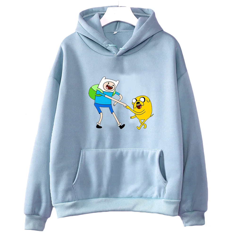 Adventuree Timee Finn and Jake Print Clothes Prevalent Autumn Sweatshirt Cute Anime Hoodie Women/men Loose Casual Pullovers Tops