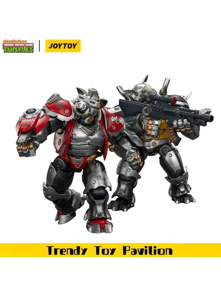 【JOYTOY】TMNT Super Bebop Mighty Rocksteady 1/18 Actionfigur Modellspielzeug