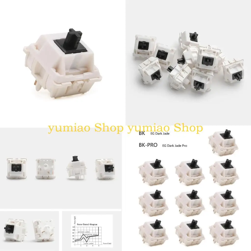 

Механическая клавиатура 587B EG, 5-контактный переключатель из темного нефрита, похожий на тактильные переключатели Holy Panda