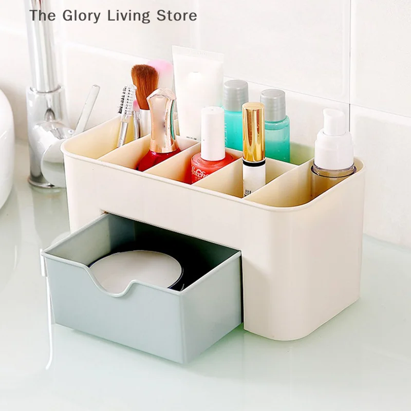 Nail Storage Box Container Cotton Swab Storage Box Accessories Cleaning Desktop Tools Multifunctional Jewelry Box Cosmetic Stor