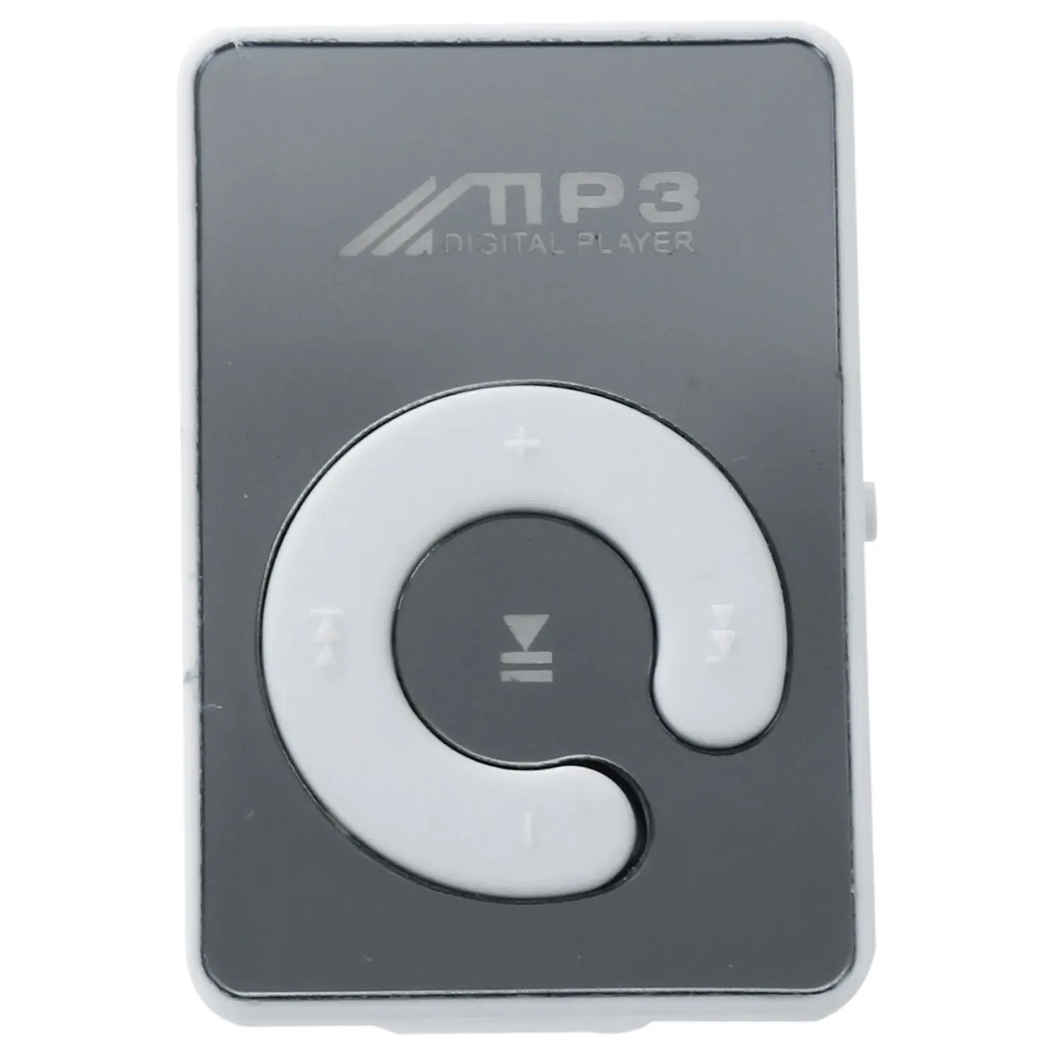 Mini Mirror Clip USB Digital Mp3 Music Player Support 8GB SD TF Card White