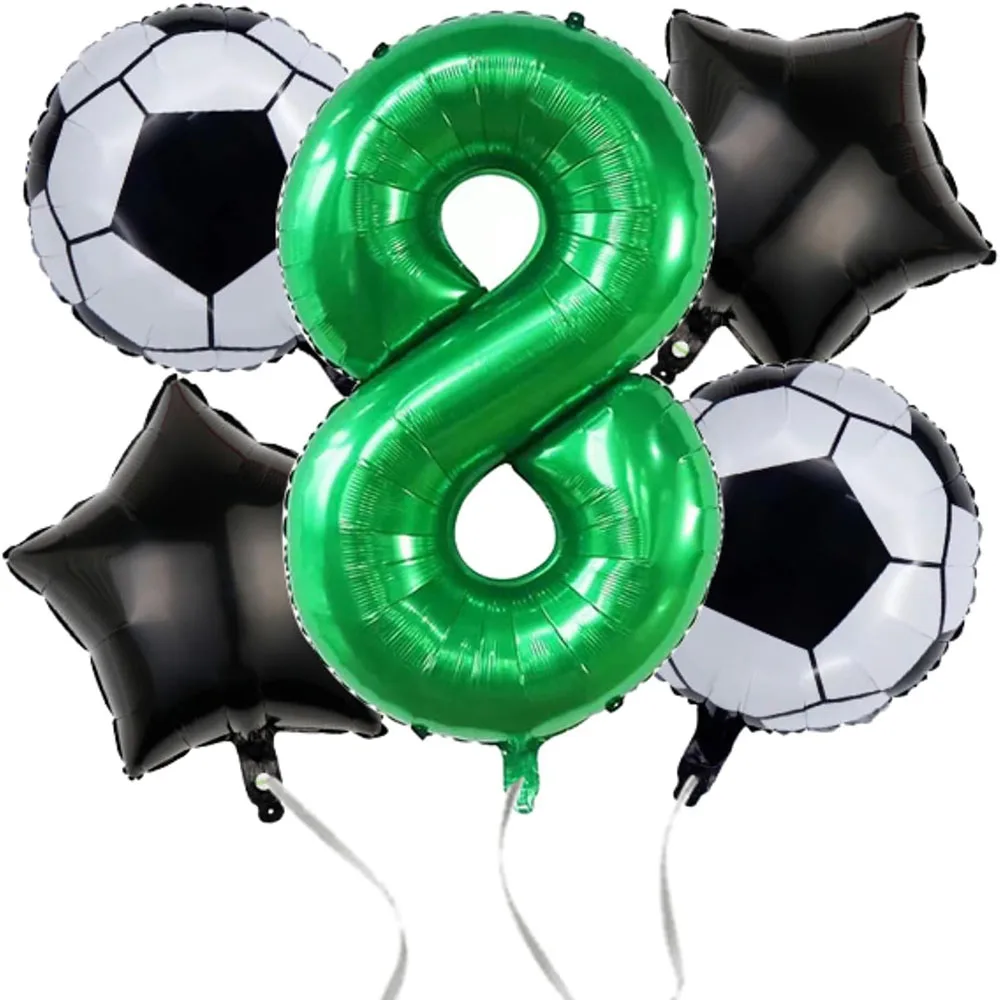 Fußball-Geburtstagsparty-Dekorationen, 40 Zoll grüne Ballons, Fußball-Ballon-Geburtstagsdekorationen, Fußball-Sport-Themen-Party-Dekorationen – Detail 8