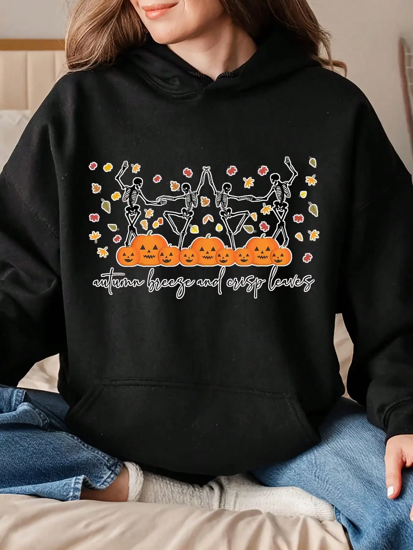 

Men's and Women's Plus Size Printed Top, Loose Casual, Soft, Comfortable and Breathable, Outdoor Sports Loose Pullover Hoodie