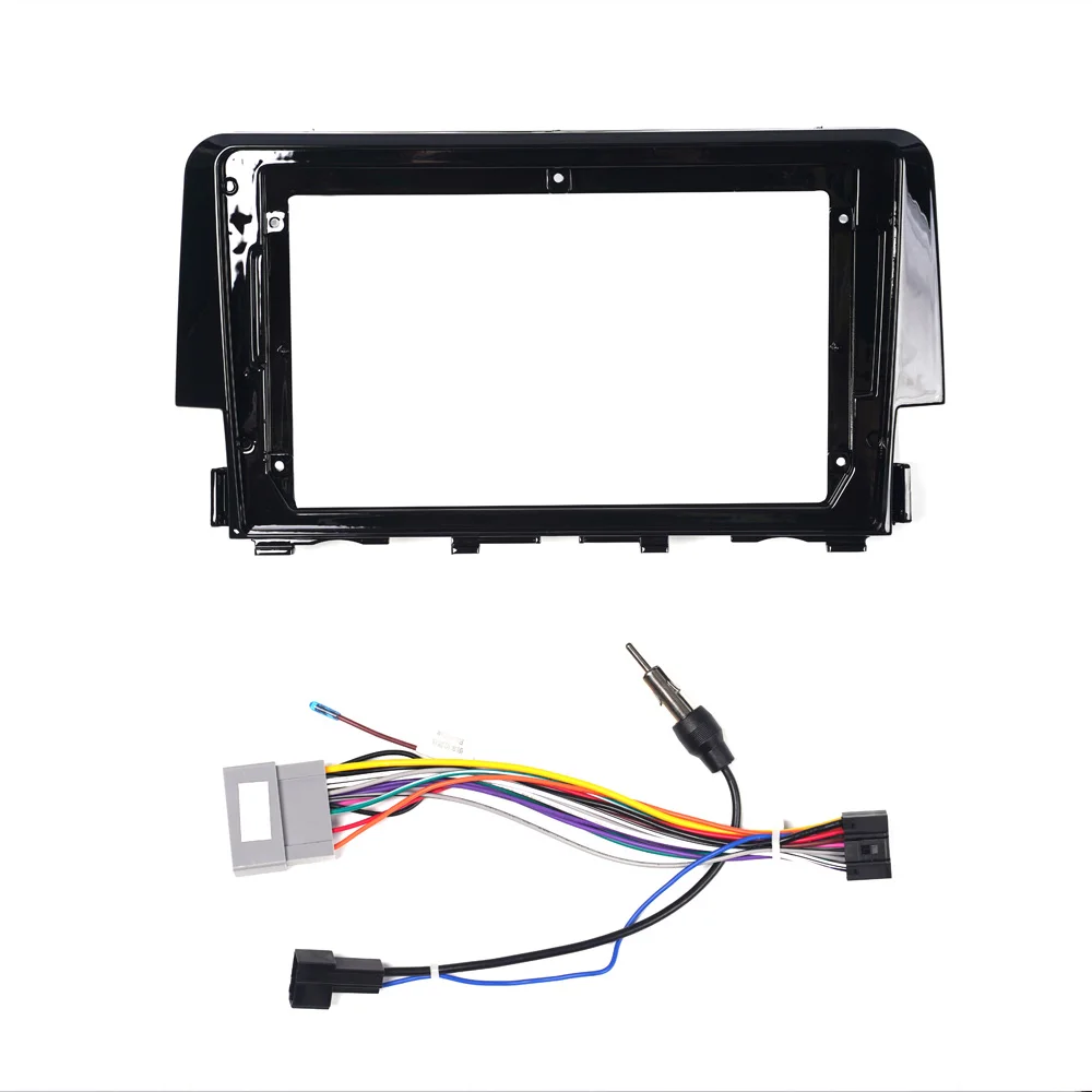 Auto GPS Navigation Stereo Für Honda Civic 2016 2017 2018 2019 Radio Blenden Panel Rahmen Fit 2Din 9 zoll In dash steuergerät bildschirm – Detail 4