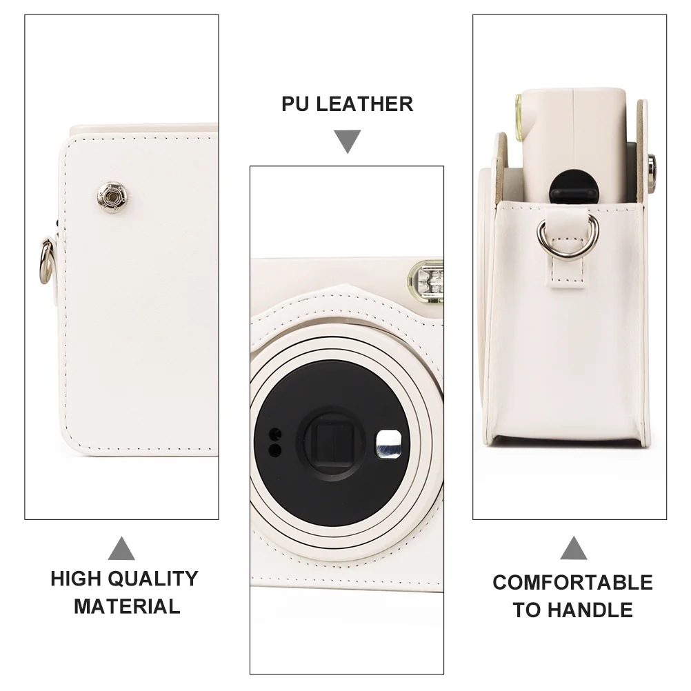 

Camera Protective Bag for Square PU Adjustable Strap Carrying Case Handheld Shoulder Case for Adjustable Camera Bag