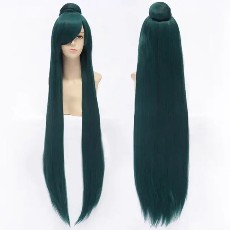 100Cm /1M Long Straight Anime Sailor Pluto Meiou Setsuna Wigs Cosplay Costume With A Bun Wig Cap MN1