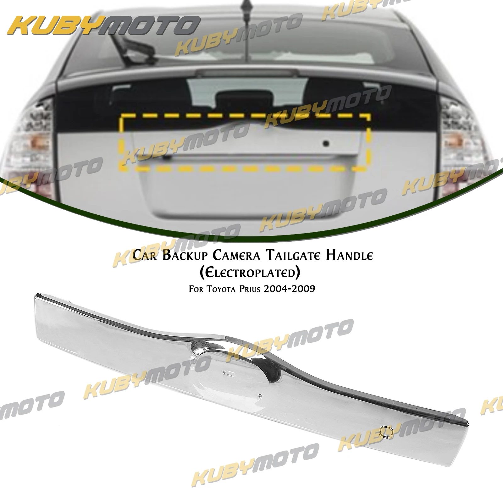 Rear Tailgate Liftgate Handle Trim For Toyota Prius 2004-2009 Exterior Door Latch Tail Gate Lift Handle Panel Cover