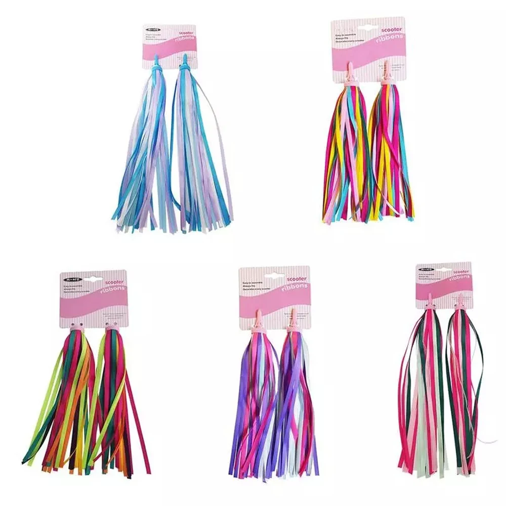 

Rainbow Colorful 30CM Child Bike Tassel Scooter Ribbon Bike Streamer Bicycle Handlebar Bicycle Ribbon