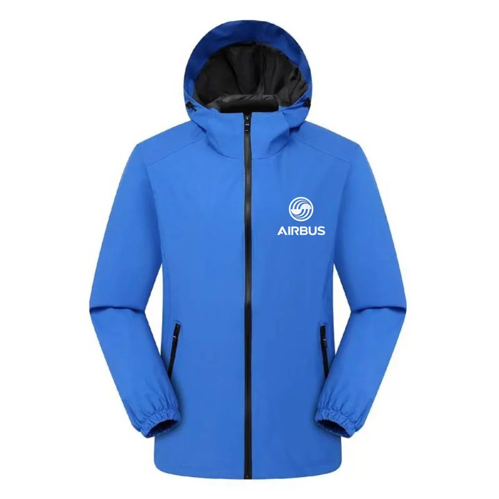 AIRBUS AVIATION Flight Jackets Airbusfan A320 Camping Windproof Hooded Outerwear Men Womens Skiing Windbreaker Waterproof Coats