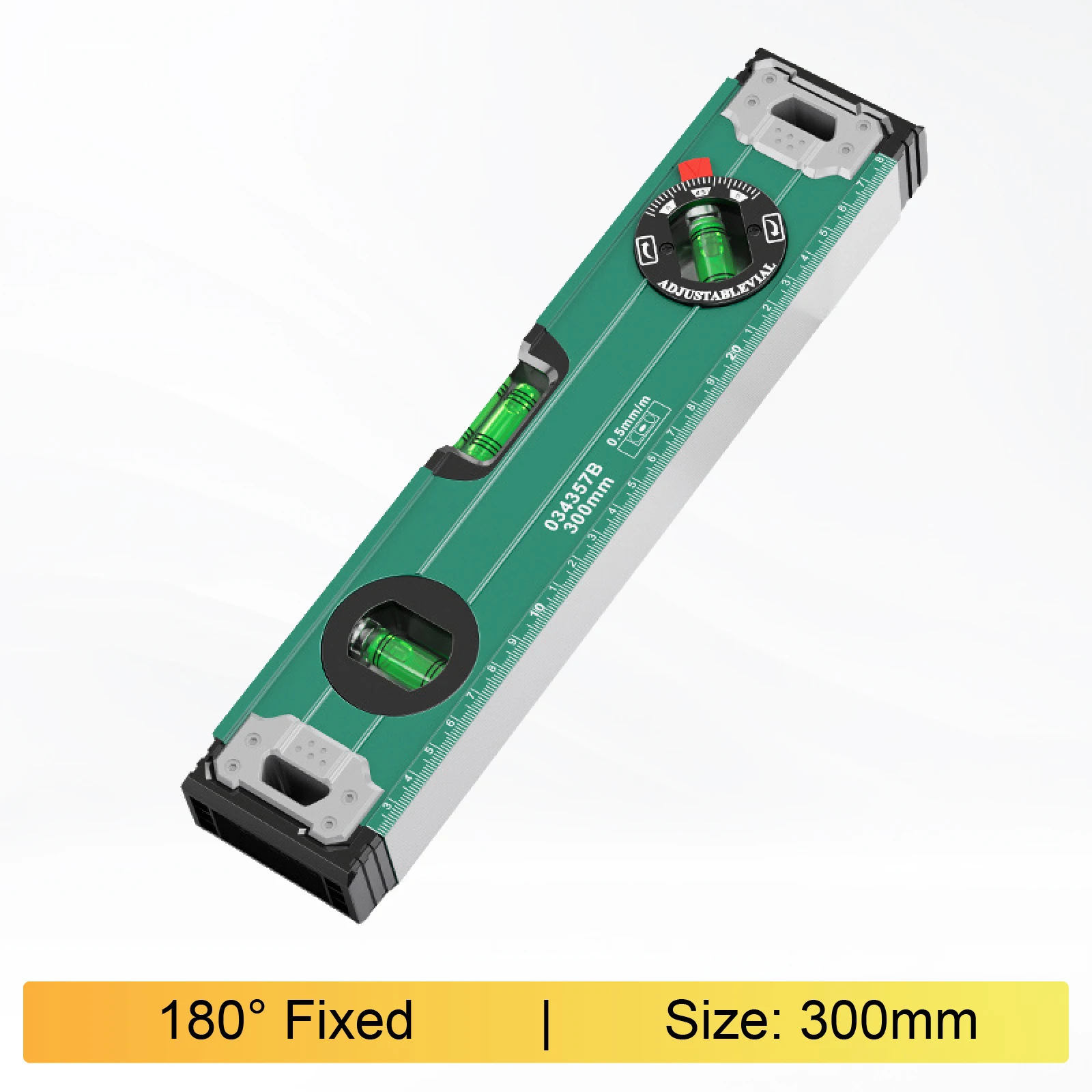 Magnetic Aluminum Spirit Level High Precision Bubble Level Ruler Strong Magnetic Base 300 1000mm Construction Tool