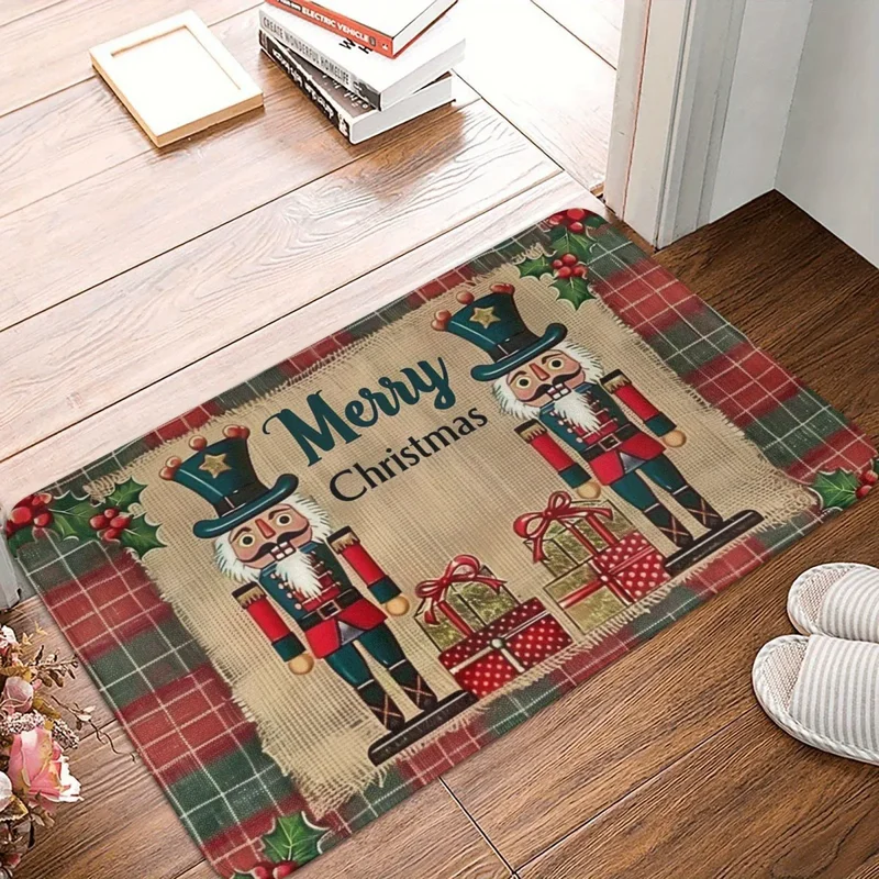 VIKAMA Halloween Welcome Mat Pumpkin Ghost Print Door Rug Non Slip For Entryway Front Door Indoor Outdoor Party Decor