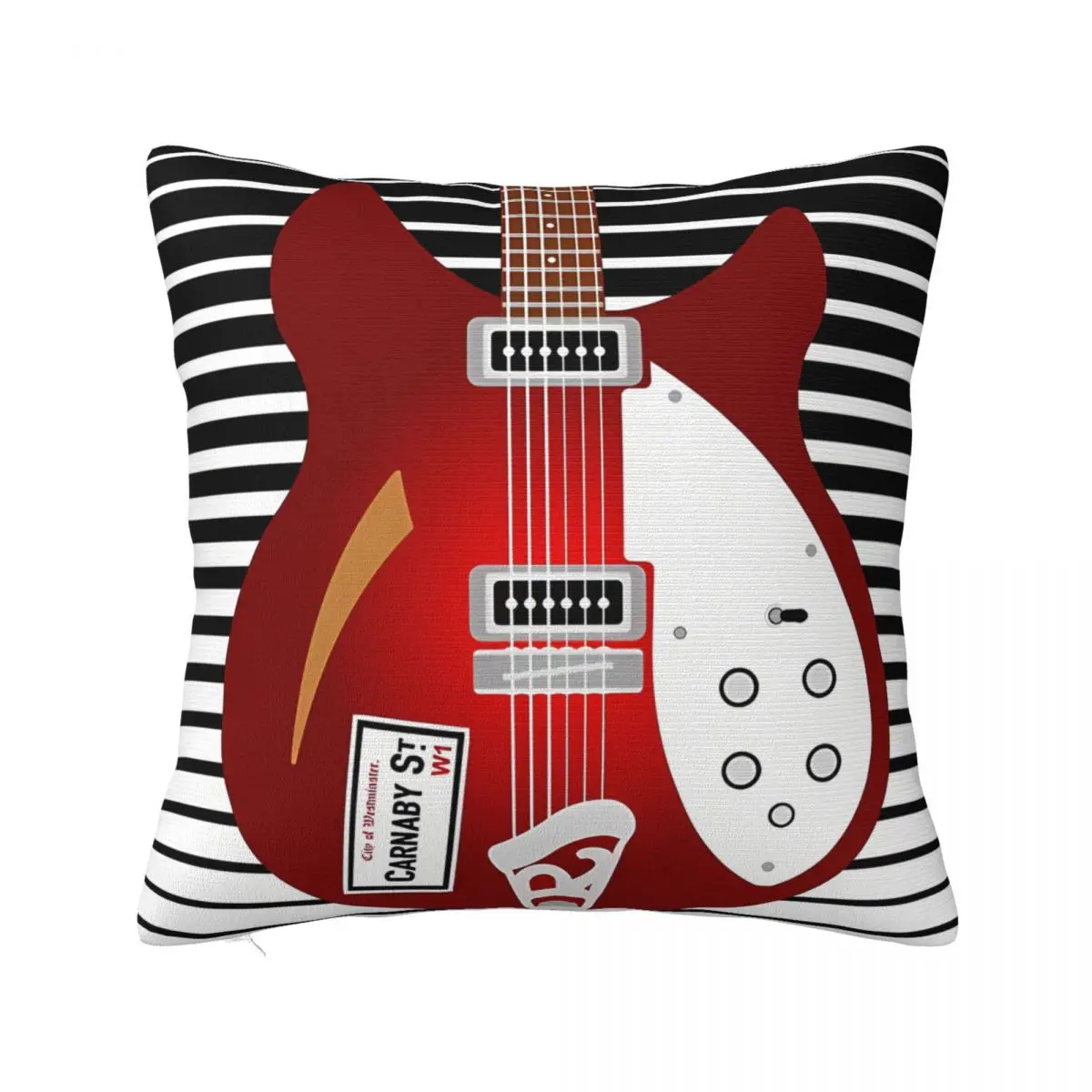 Paul Weller's Rickenbackers Pillowcase Cushion For Sofa Coussin Covers Decorative