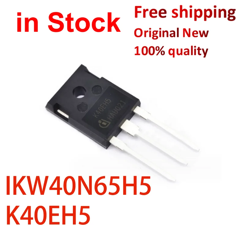 

(5PCS)100% New K40EH5 IKW40N65H5 TO-247 40A 650V IGBT IC Chipset