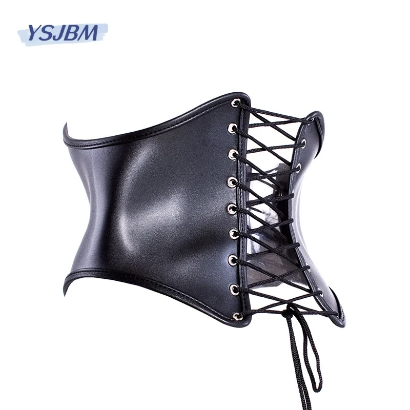 YSJBM Erotic Leather Corset Sex Toys with Fetish Slave Restraint Waist Costume for Women BDSM Bondage Sexy Lingerie Accessories