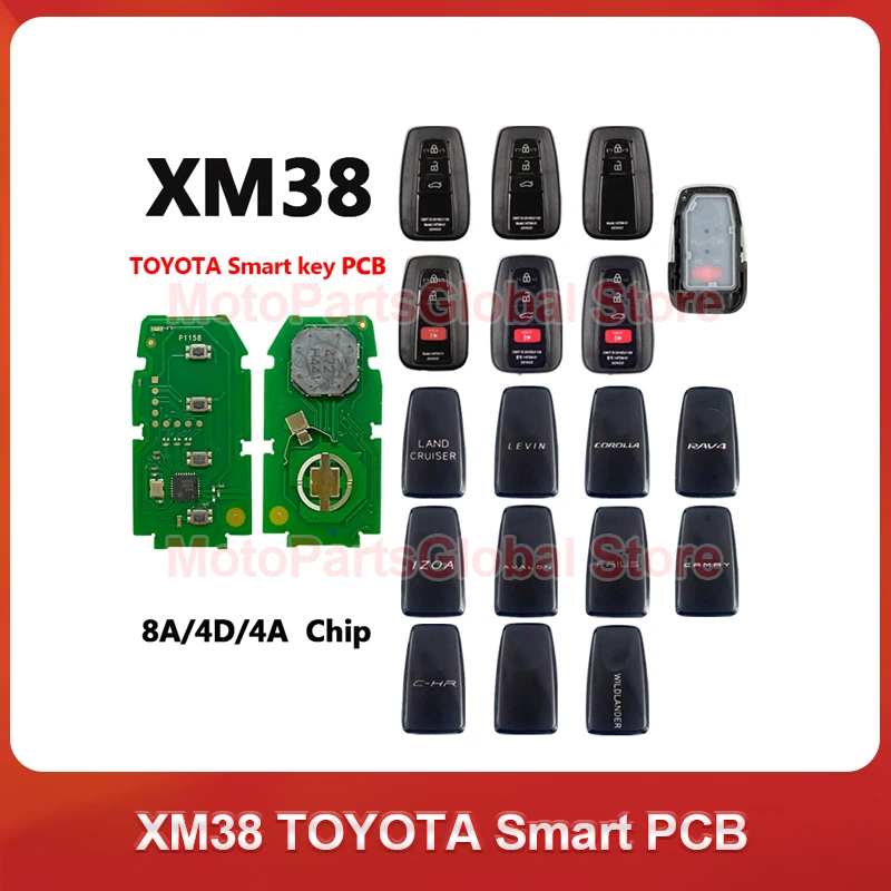 Xhorse VVDI XM38 Smart Car Key Generate By Plus Max VVDI2 MINI Key Tool for Toyota Lexus 8A 4D 4A Chip Auto Remote Key