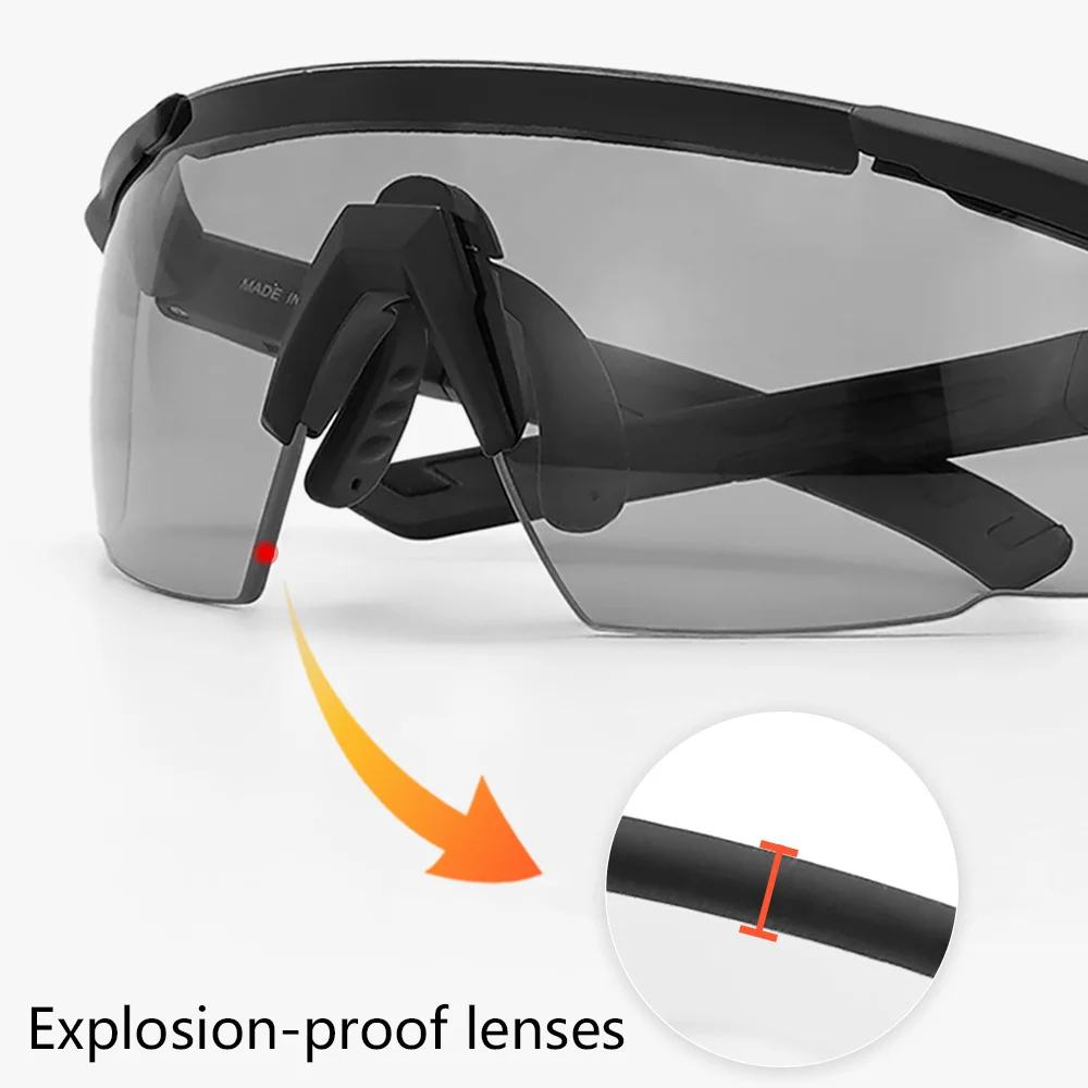 Military Tactical Goggles CS Airsoft Windproof Shooting Glasses HD 3 Lens Motocross Motorcycle Mountaineering Safe Glasses - view 4
