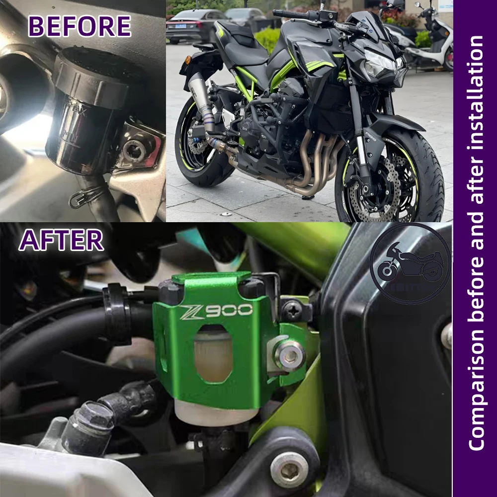 Per Kawasaki Z900 Z900SE Z-900 Z-900SE Z900 2017-2023 Moto Posteriore Serbatoio Fluido Freni Copertura Della Protezione Tazza di Olio guardia