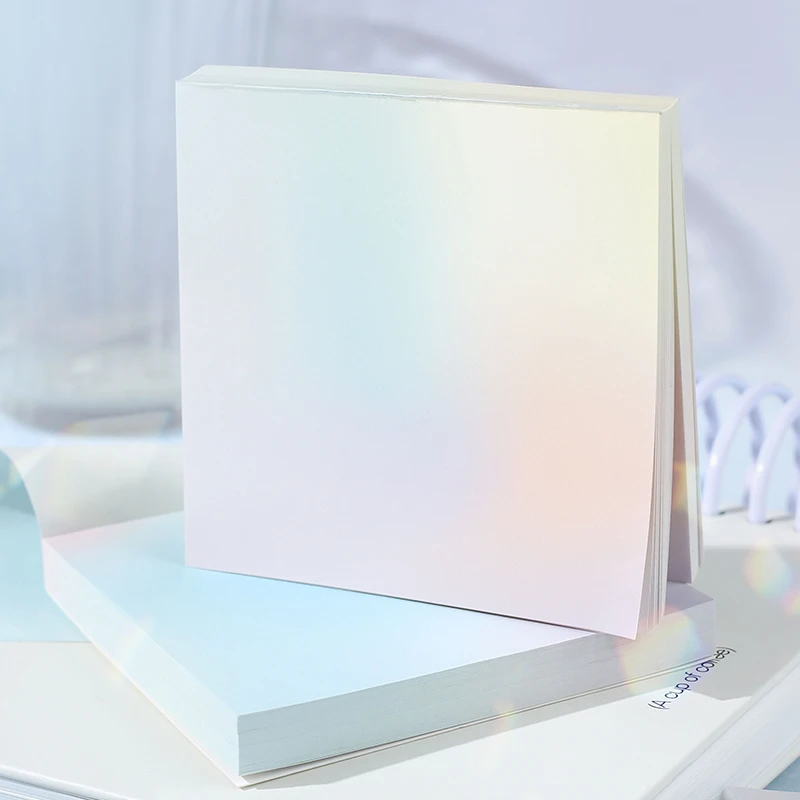 100 ورقة متدرجة اللون بعد ذلك ملاحظات رومانسية الخيال الملح سلسلة هالة الذاكرة مهمة اللكم دفتر قيمة جمالية عالية