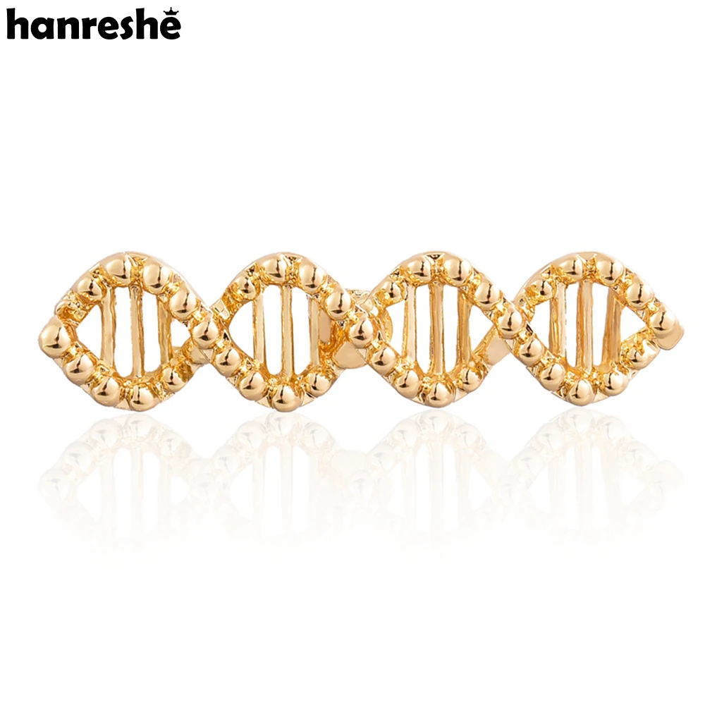 Hanreshe Genetica Dna Goud Kleur Broche Klassieke Medische Revers Rugzak Badge Gift Geneeskunde Sieraden Voor Artsen Verpleegkundigen