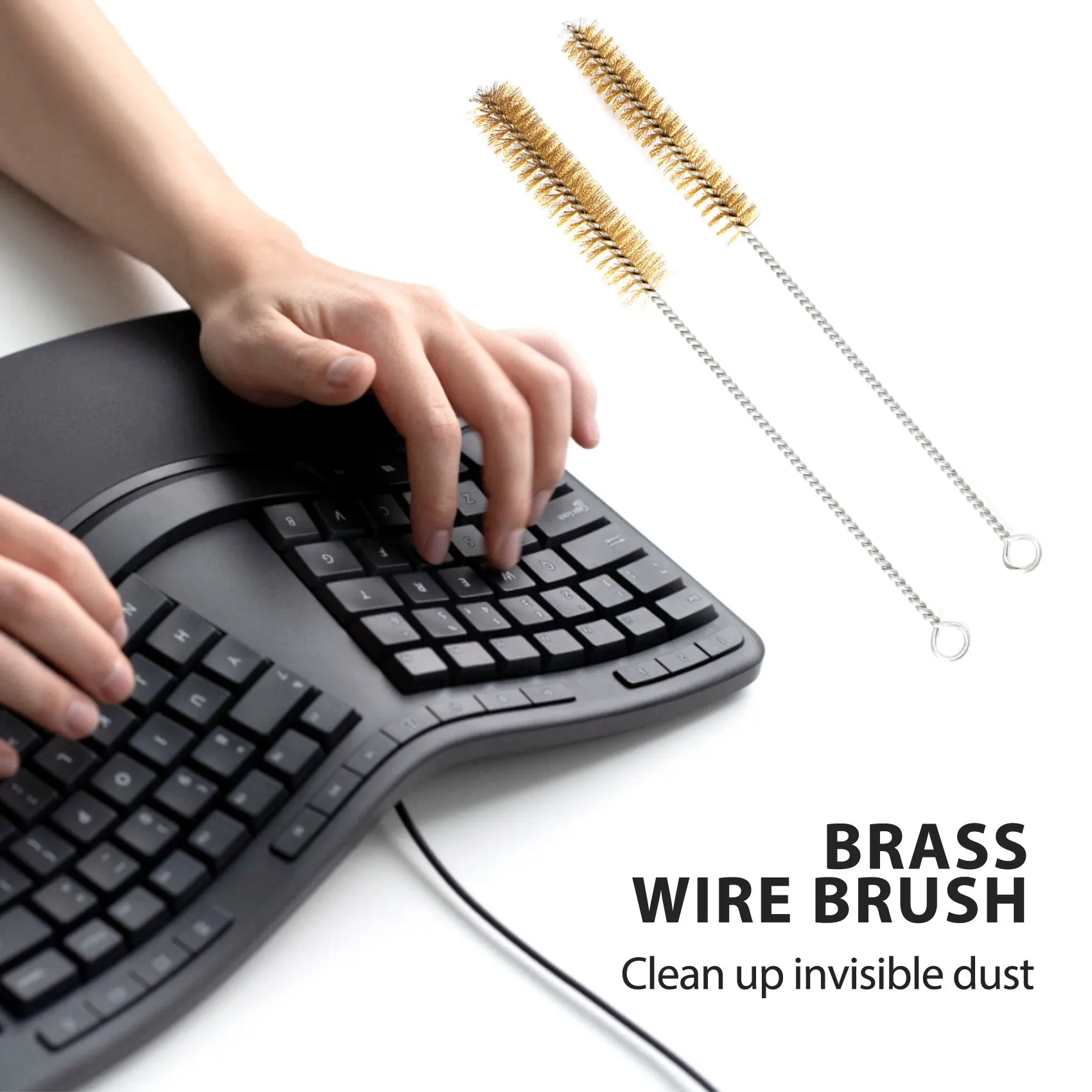 6 個真鍮チューブクリーニングブラシワイヤーブラシセットクリーニング研磨ツール真鍮ワイヤーブラシセットパイプチューブシリンダーボアホット