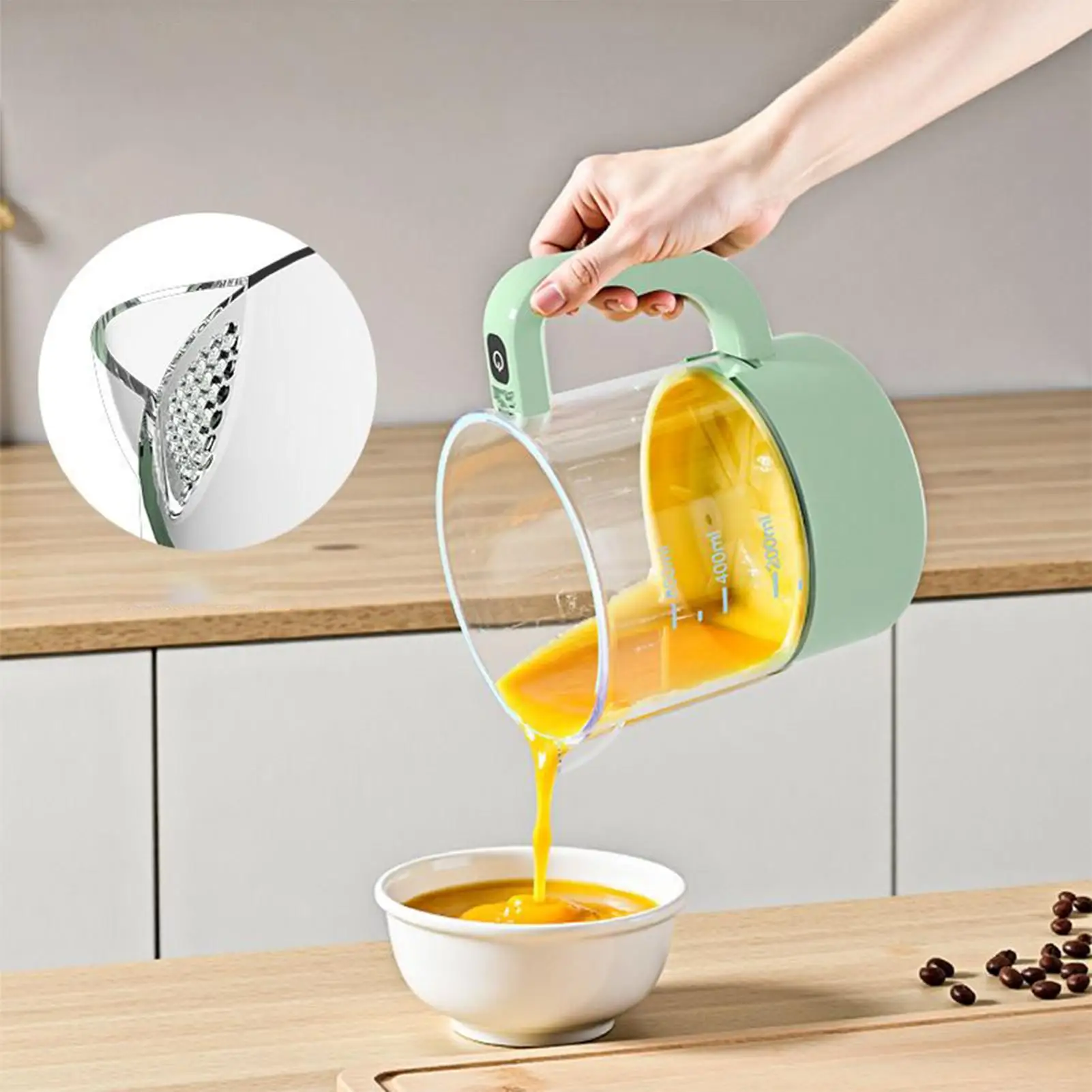 

Электрический отбойник для яиц, беспроводной блендер, ручной венчик и фильтр для молочной пены, кофе, горячего шоколадного салата, повязка