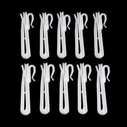 10Pcs Curtain Hanging Hooks Ring Window White Plastic Curtain Hook For Home Office Curtain Accessories 7cm/8.5cm