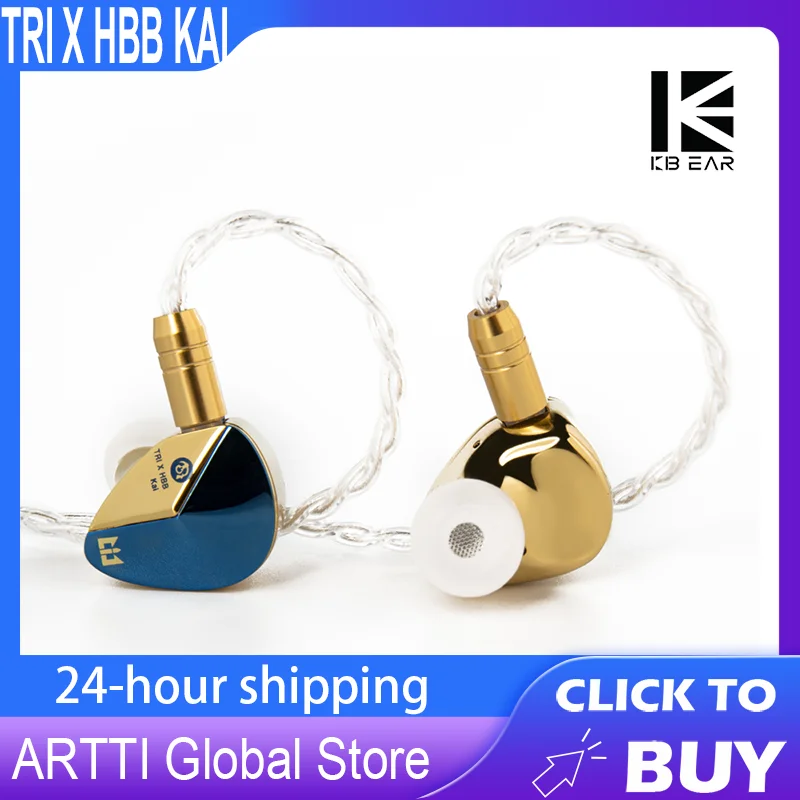 

TRI X HBB KAI HIFI IEMs 3rd Generation DLC Diaphragm Dynamic Earphone In Ear Monitor Music Sports DJ Headphone Wired Earbuds