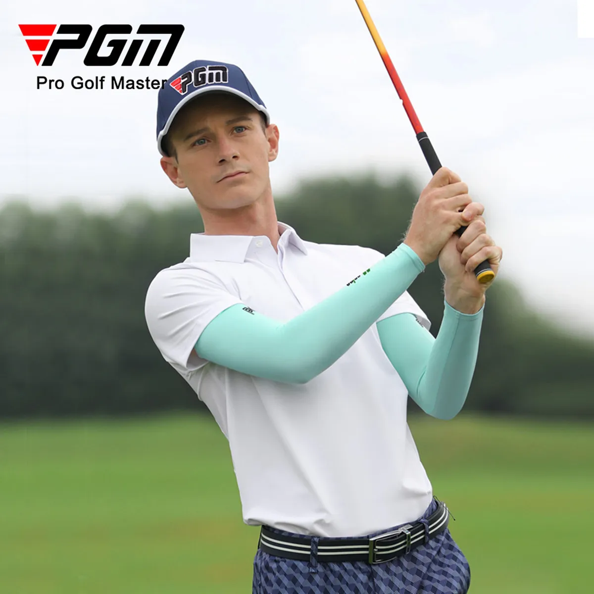 PGM Golf  Ice Silk Breathable Quick Dry Arm Sunscreen Sleeves Running Sportswear Sun UV Protection Long Arm Cover Cycling