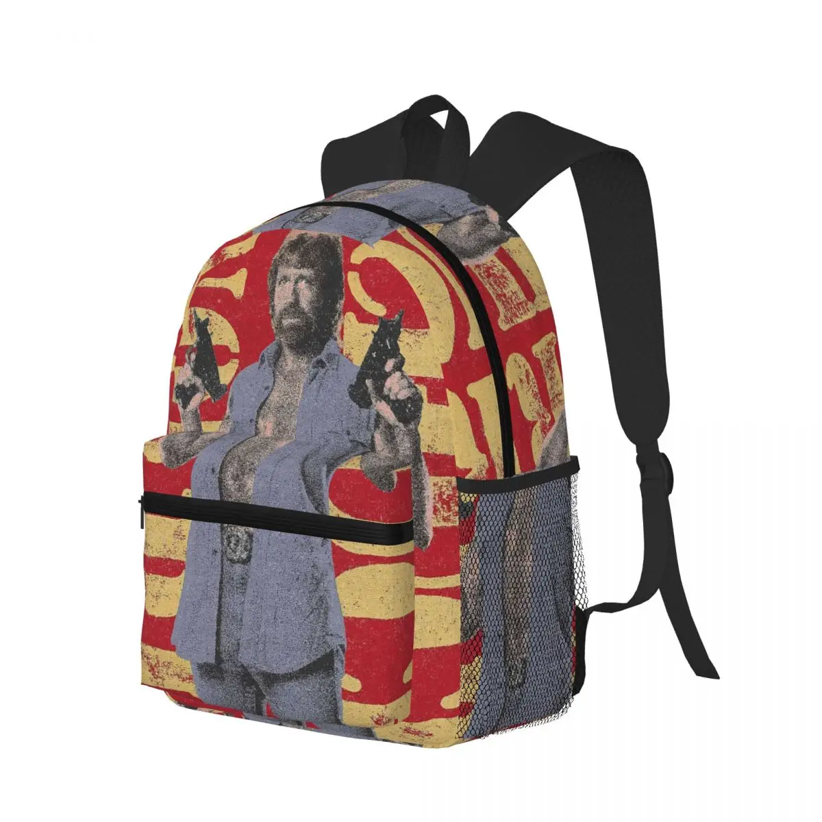 

Invasion USA Active Essential Chuck Norris Student Backpack School Bag Hiking Travel Daypack for Boys Girls Bookbag Shoulder Bag