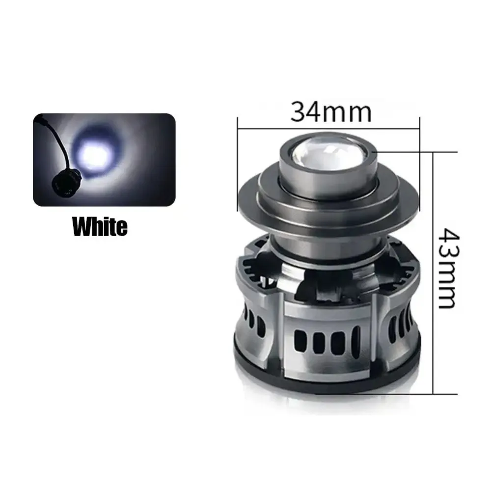 

NEW Waterproof Lens Headlight High Power Aluminum Alloy Car LED Light 40W White/Blue/Yellow Automotive Fog Light Off-Road