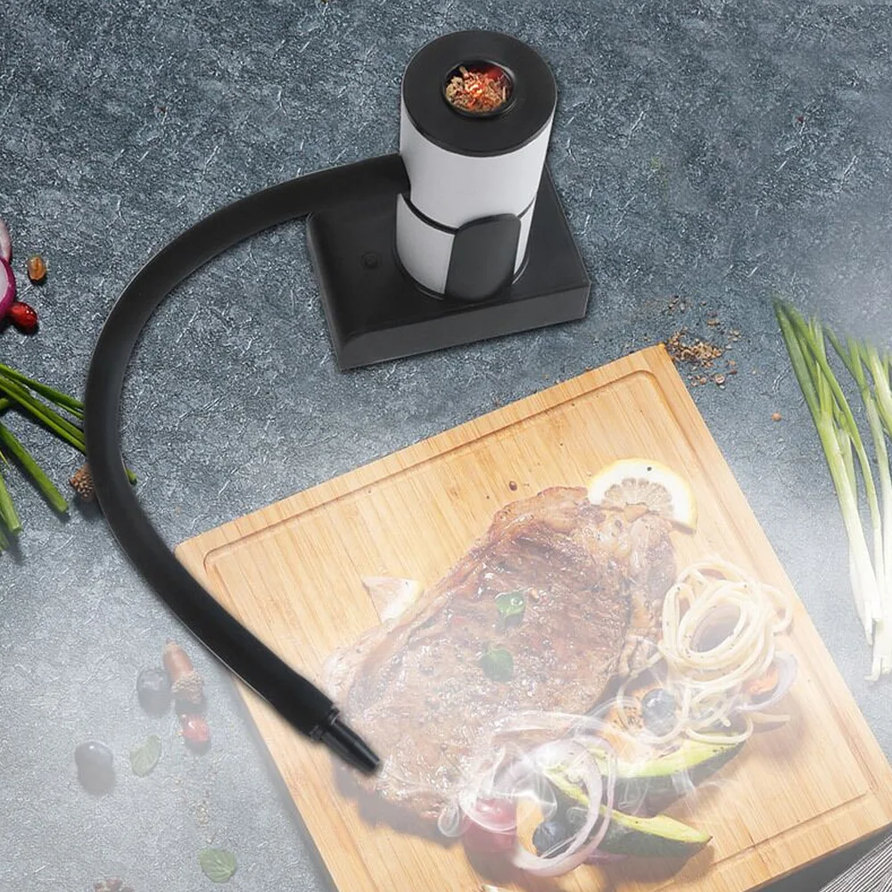 Smokehouse Cooking Meat Fish Bacon Smoker Portable Molecular Cuisine Smoking Gun Wood Chips Food Cold Smoke Generator