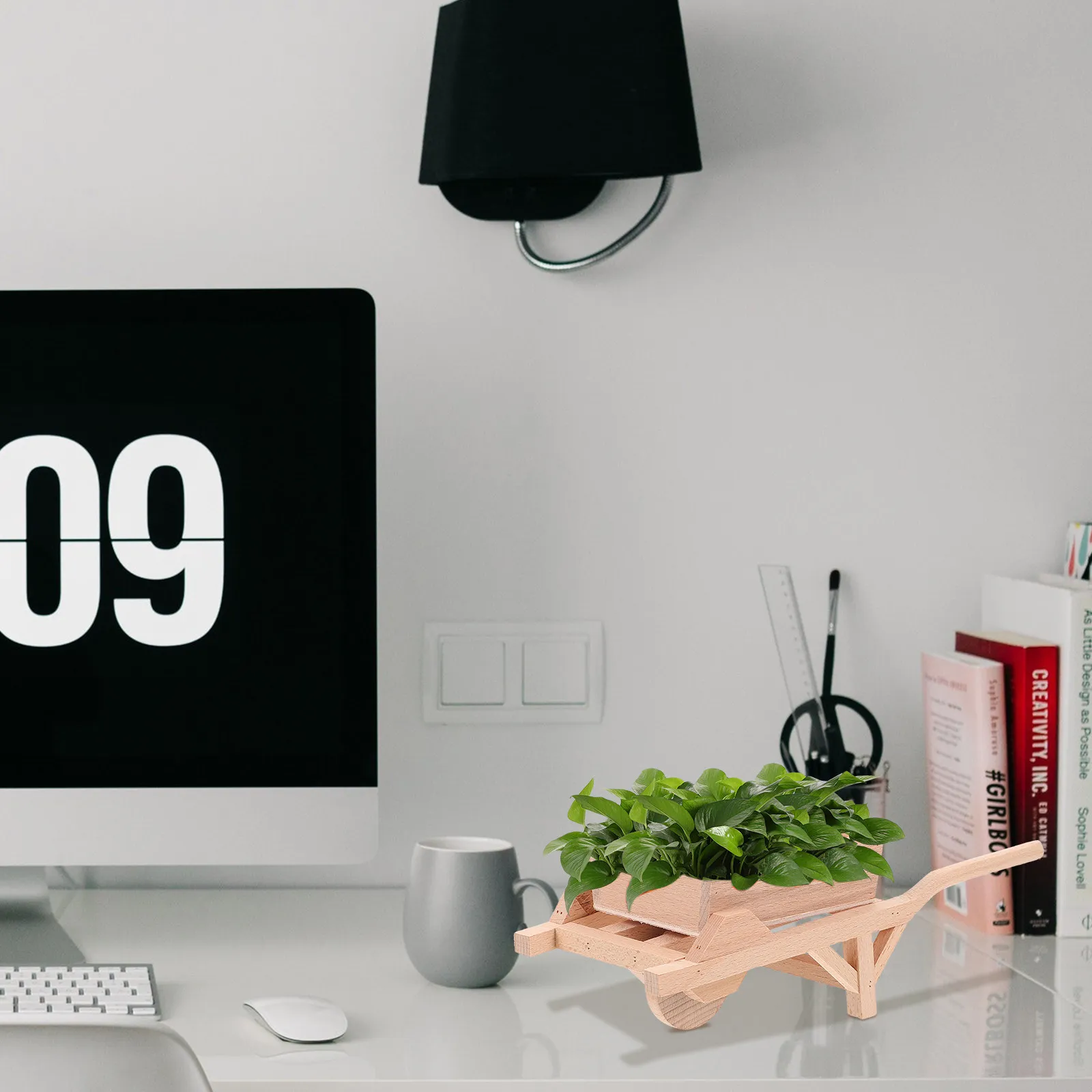 

1 шт. Миниатюрный деревянный трактор-самосвал для микроландшафта, аксессуары для декора сада, для дома и улицы, сельскохозяйственный инструмент, мини-украшения для DIY