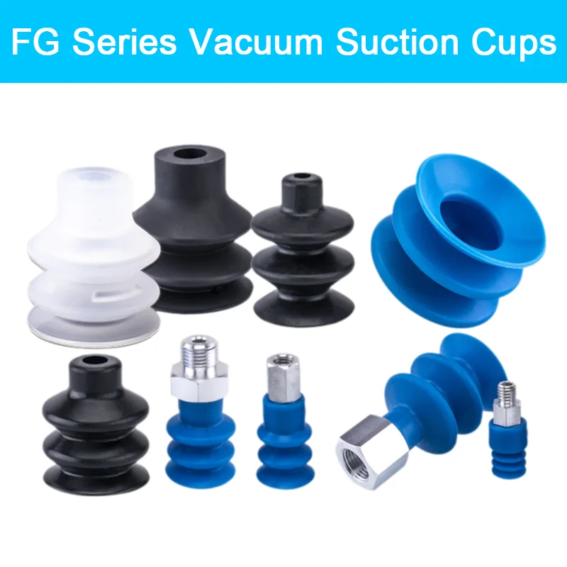 

5pcs/pack FG Series Vacuum Suction Cups Corrugated Robot Vacuum Suction Cup FG-3/7/9/12/14/18/20/25/32/42/52/62/88