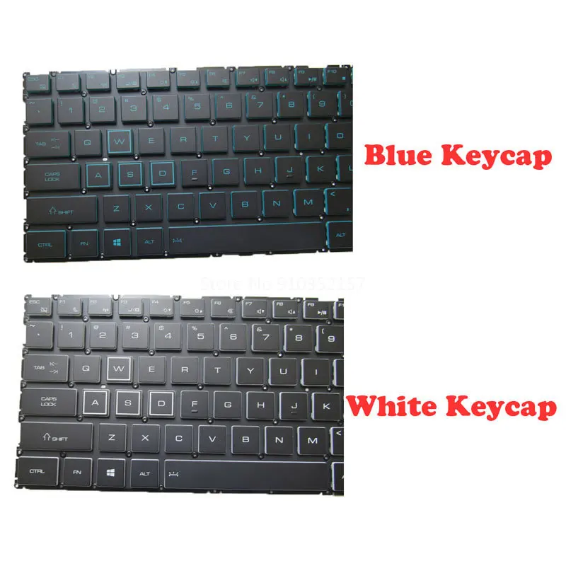 Laptop White / Blue Keycap Backlit Keyboard For LG 15G870 15GD870 LG15G87 15G870-XA50K XA70K 15GD870-XX70K English US NO Frame