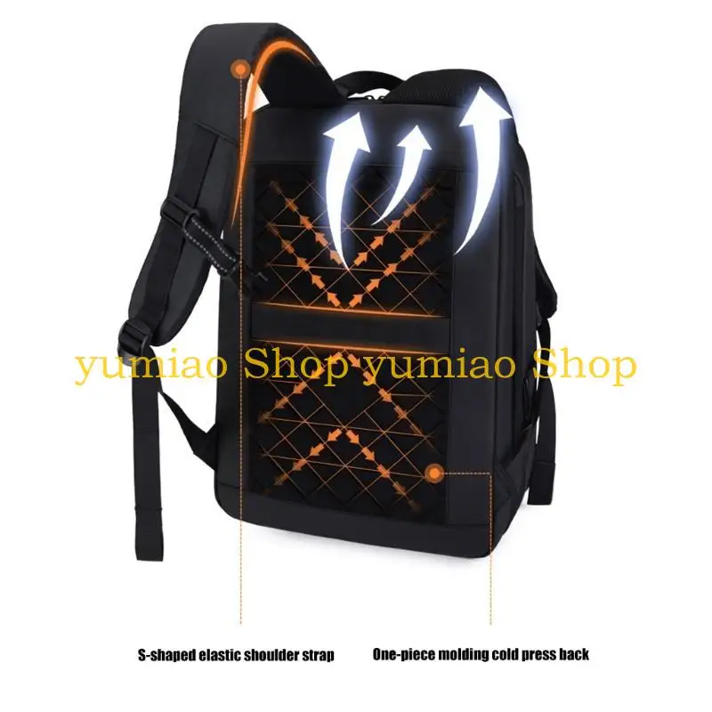 587B Durability Motorcycle Backpack Waterproof Exterior Reflective Safety Stripes
