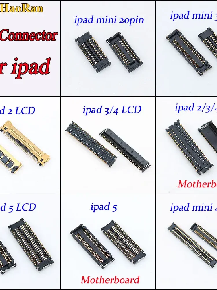1 sztuk ekran wyświetlacza LCD złącze FPC wtyczka dla ipad 2/3/4/5 Mini4 Mini 20pin 32pin na płycie głównej wymiana płyty głównej — zdjęcie 2