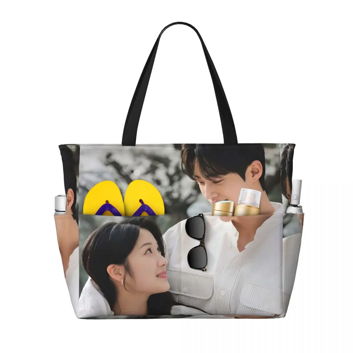 

Lovely Runner K-drama Byeon Woo Seok Beach Tote Bag Sport Gym Yoga Duffle Large Tote Bag Women Travel Bag Fitness bag
