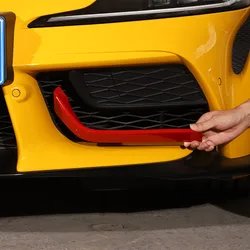 ABS Red For Toyota GR Supra A90 2019-2025 Front Bumper Fog Light Lower Lamp Probe Cover Frame Trim Car Accessories