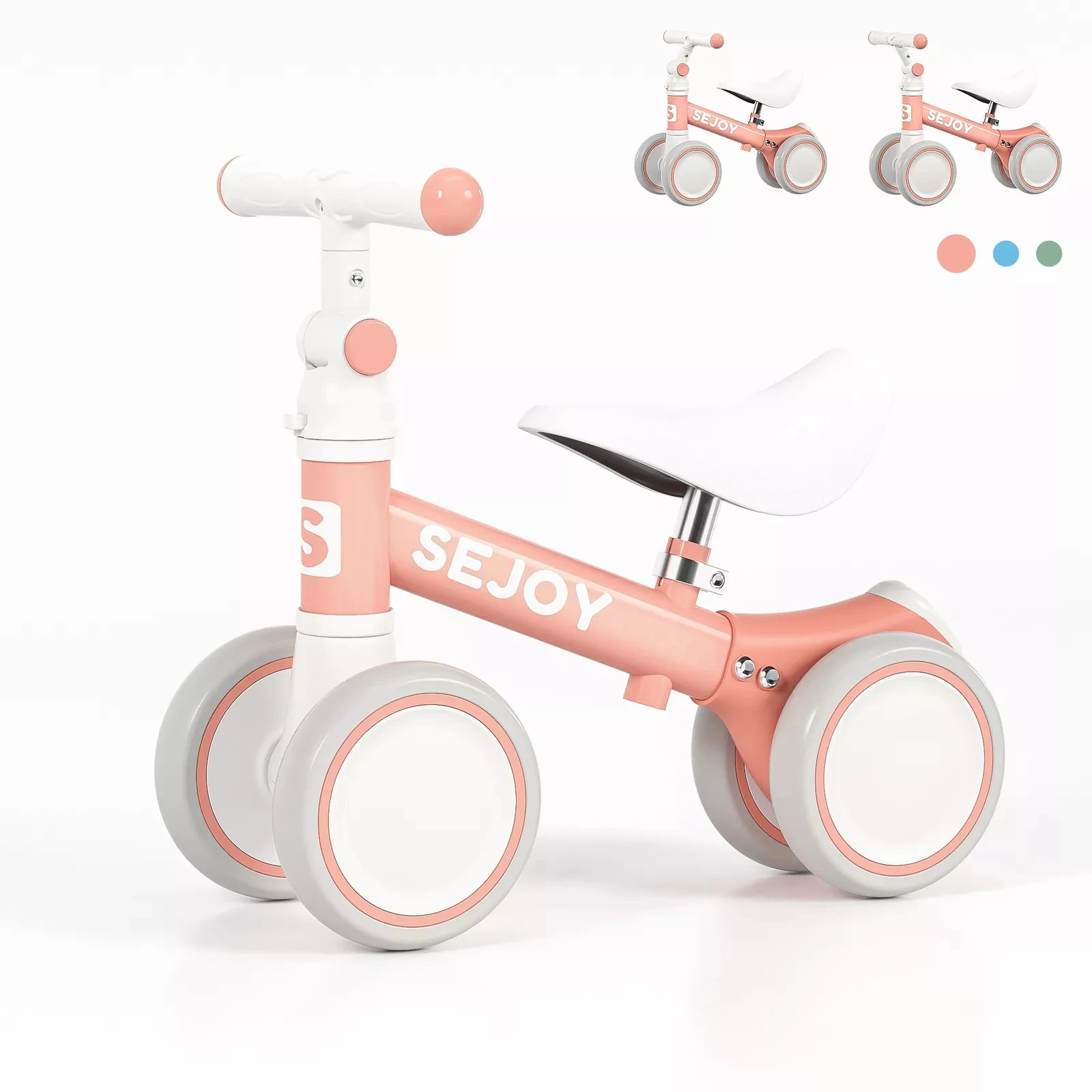 Sejoy niños bicicleta de equilibrio juguete para regalo para niños niñas interior exterior 1-5 años juguete para niños regalo de cumpleaños niños pequeños regalo de Navidad