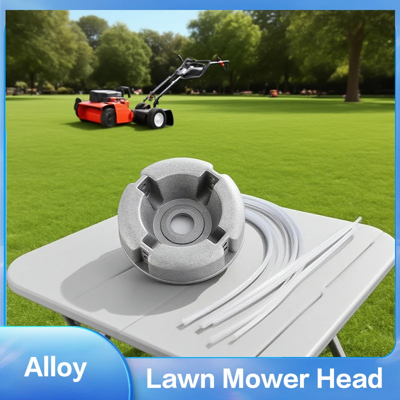 Universal Aluminium Legierung Rasenmäher Kopf Mit Nylon Stahl Rasenmähen Linie Rasenmäher Ersatzteile