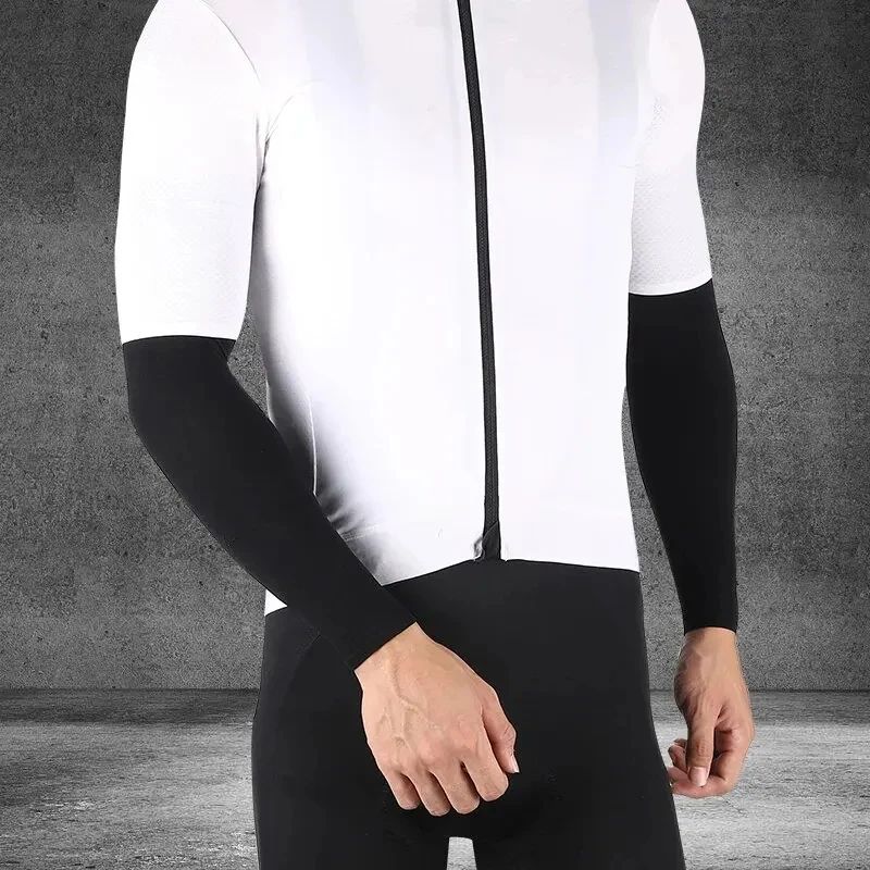 أكمام ذراع رياضية من الحرير الثلجي ، أكمام صيفية رائعة ، حماية من أشعة الشمس والأشعة تحت البنفسجية لركوب الدراجات ، السفر في الهواء الطلق والجري والصالة الرياضية واللياقة البدنية