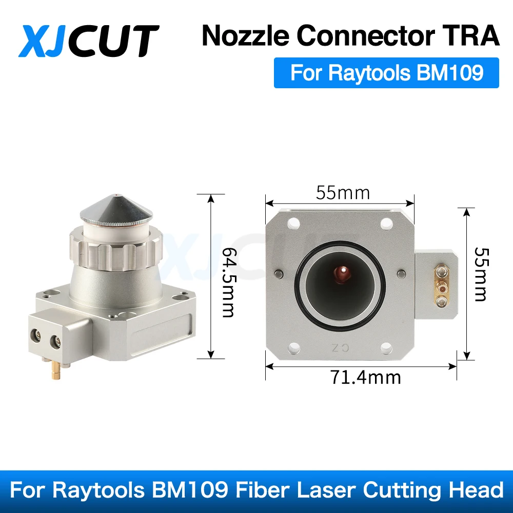 Imagem -02 - Xjcut Raytools Bm109 Bocal Conector Tra para Raytools Fibra Laser Cabeça de Corte Bm109 com Bico Cerâmica