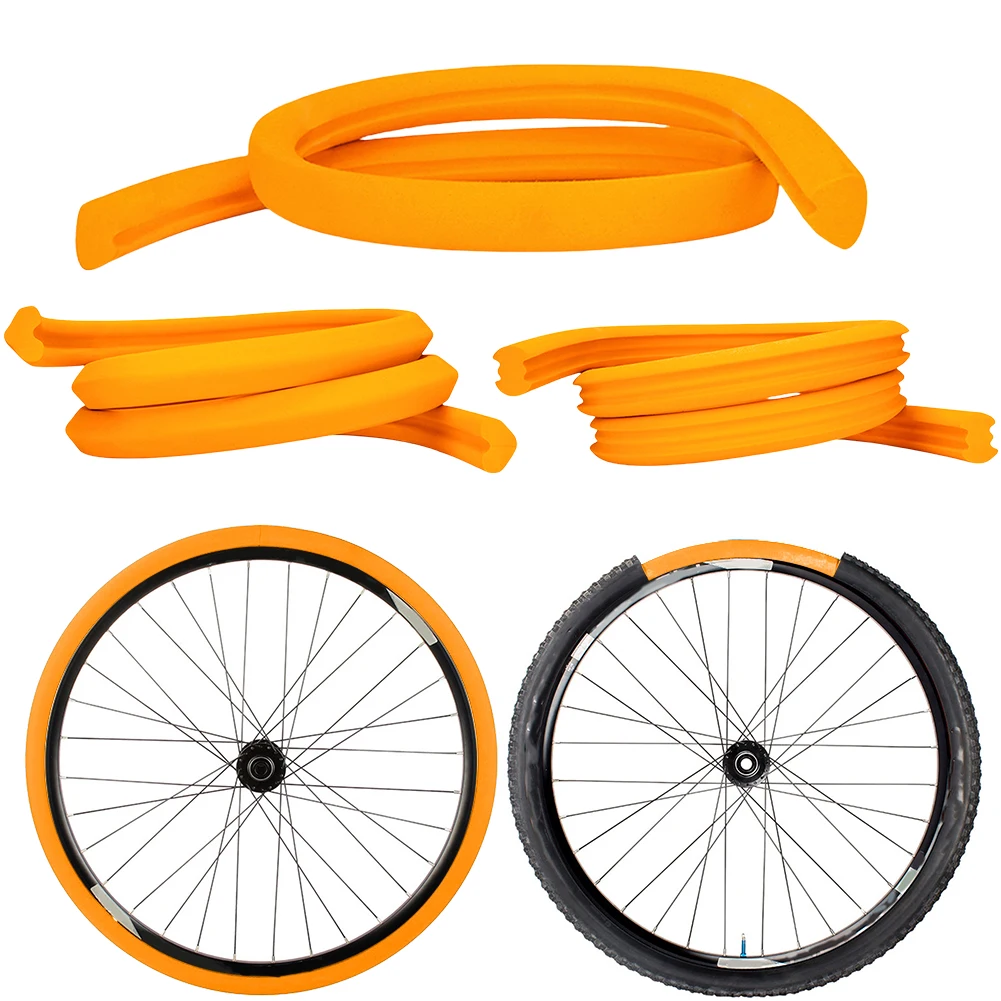 Mountain Bicycle Tubeless Tire Inserts Pad 25-32c/1.9-2.3/2.3-2.5 MTB Road Bike Tyre Air Insert Liner Foam Rim Protector Liner