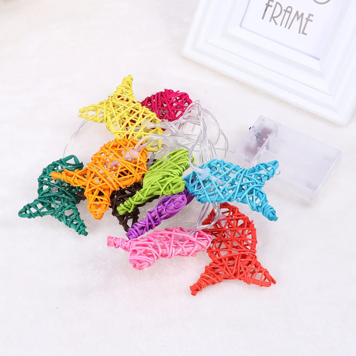 1,2 м светодиодные красочные гирлянды в форме рыбы, набор 10 лампочек для рождественской свадьбы, вечеринки, дома и улицы, декоративные веревочные гирлянды