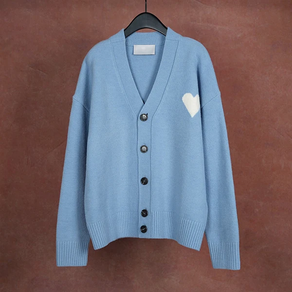 

Вязаный кардиган с V-образным вырезом из шерсти альпаки, свободный крой, с буквенным узором, женское вязаное пальто, осенняя мода для девушек