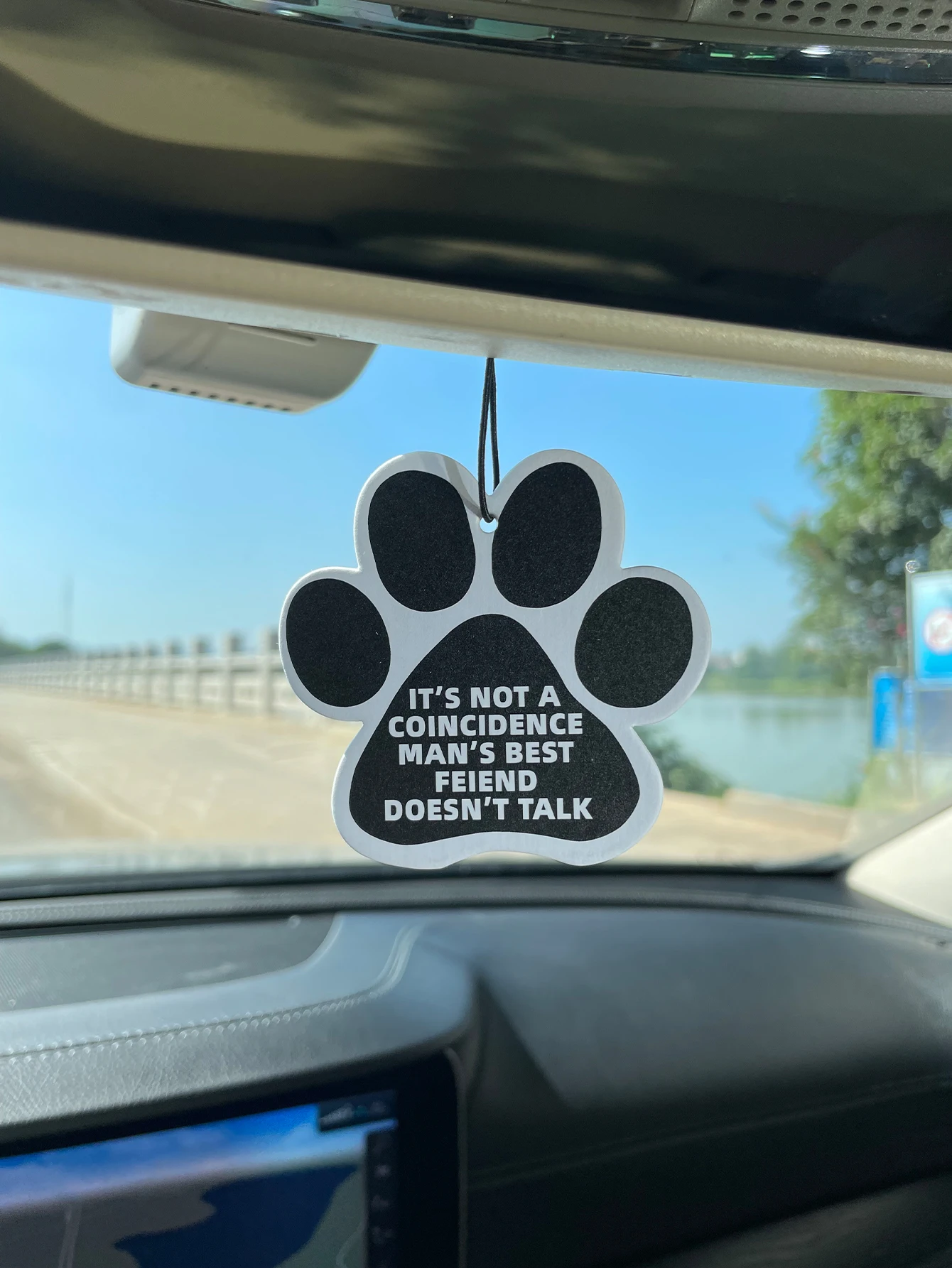 Dog Paw Print Hanging Car Air - Fragrance Quotes review and price