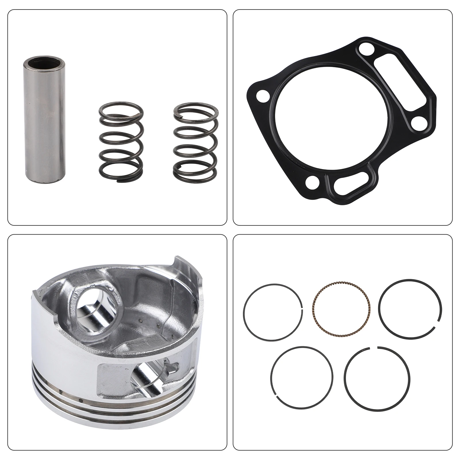 Flat Top Piston Kit 70mm Compatible with For Predator 212 224cc For GX160 For GX200 Engines for Engine Performance Boost