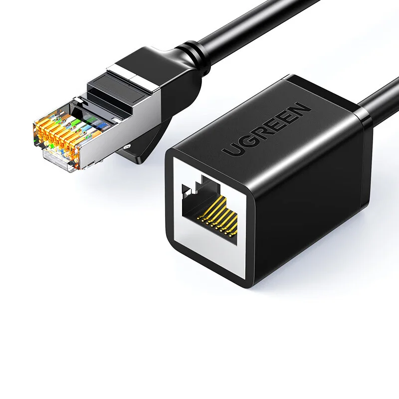 UGREEN イーサネット延長ケーブル Cat6 LAN ケーブルエクステンダー Cat 6 RJ45 ネットワークパッチコード オス-メス コネクタ