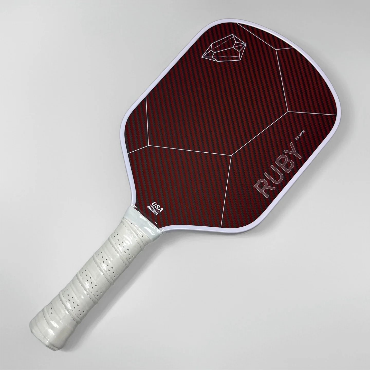 Kevlar Offensive Pickle Paddle Single Carbon Fiber Pickleball Paddle Lightweight Edge Protection Strip Scratch Resistant
